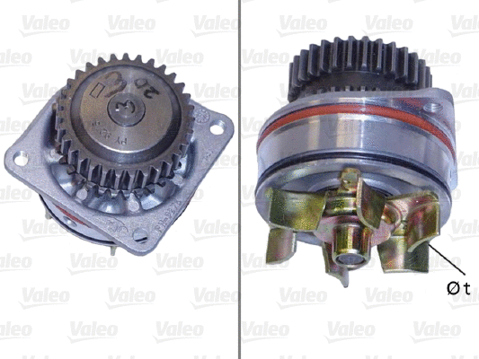 Water Pump, engine cooling (506924)