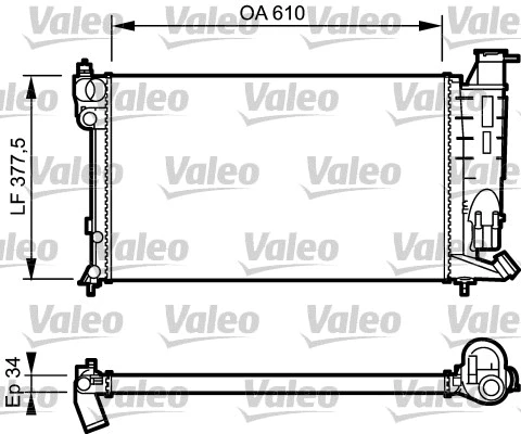 Radiator, engine cooling (730983)