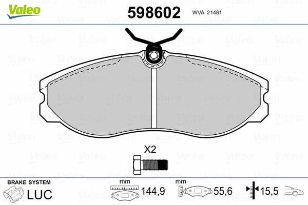 Brake Pad Set, disc brake