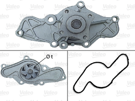 Water Pump, engine cooling (506548)
