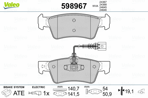 Brake Pad Set, disc brake