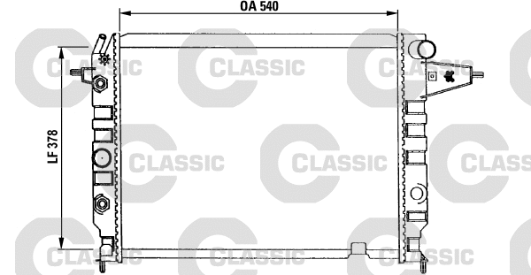 Radiator, engine cooling (230395)