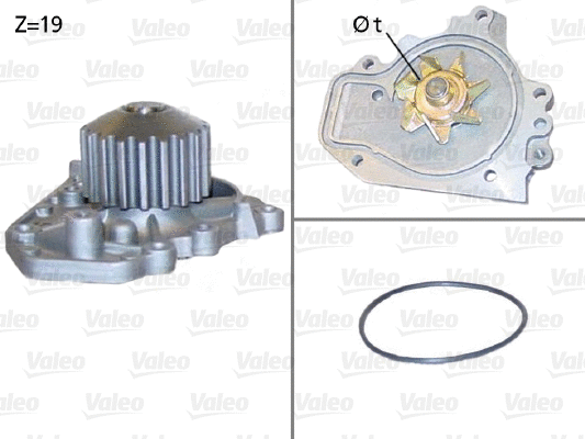 Water Pump, engine cooling (506894)