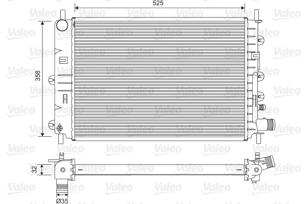 Radiator, engine cooling (731300)