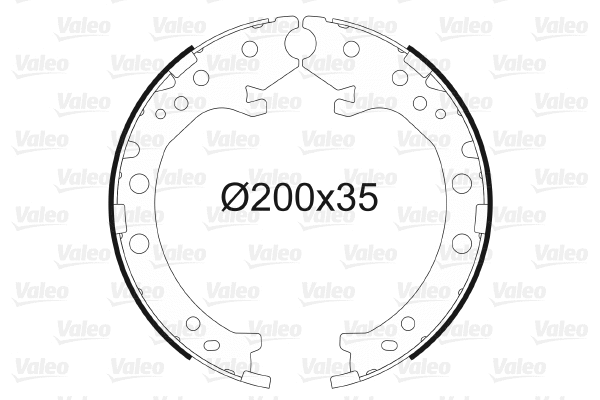 Brake Shoe Set, parking brake (564154)