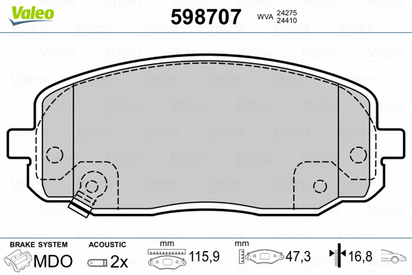 Brake Pad Set, disc brake