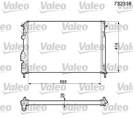 Radiator, engine cooling (732316)