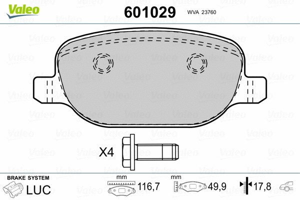 Brake Pad Set, disc brake