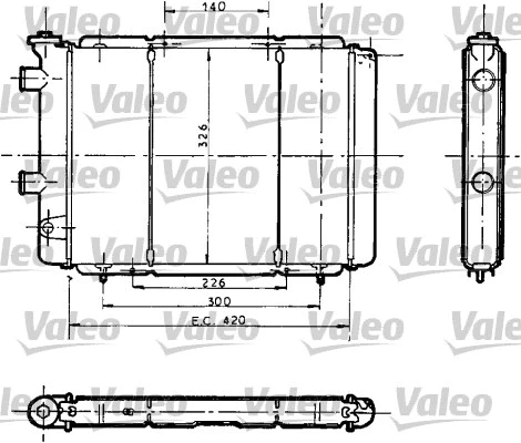 Radiator, engine cooling (730012)