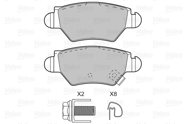 Brake Pad Set, disc brake (598926)