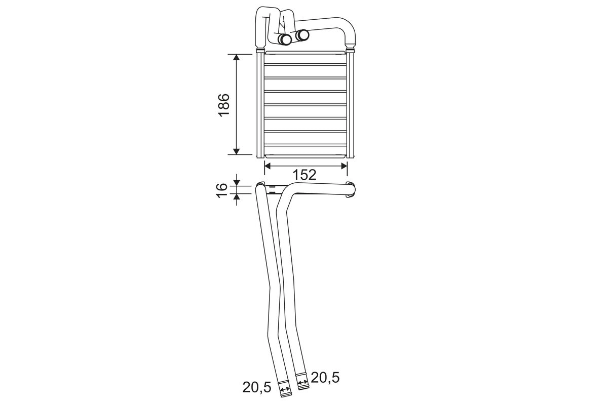 Heat Exchanger, interior heating (811605)