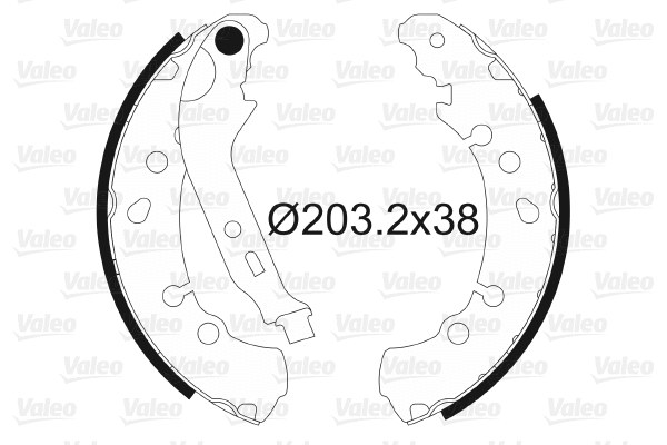 Brake Shoe Set (564108)