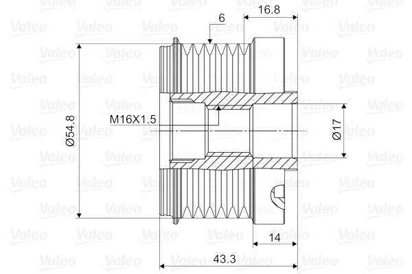 Alternator Freewheel Clutch