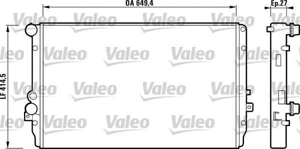 Radiator, engine cooling (732867)