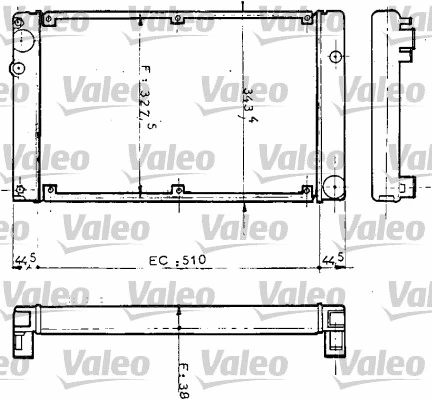 Radiator, engine cooling (810952)