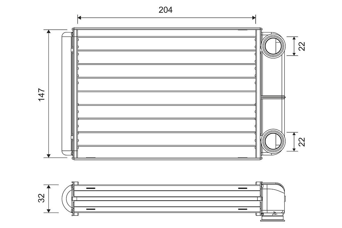 Heat Exchanger, interior heating (811516)