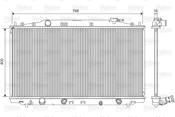 Radiator, engine cooling (701551)