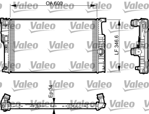 Radiator, engine cooling (735464)