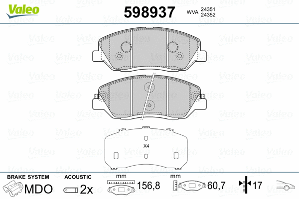 Brake Pad Set, disc brake