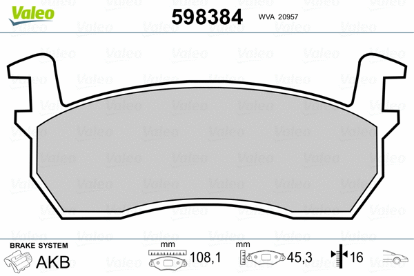 Brake Pad Set, disc brake