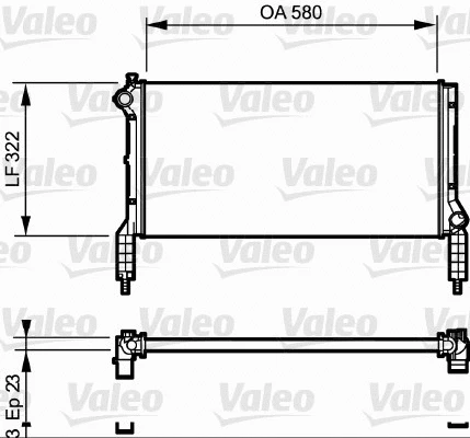 Radiator, engine cooling (735172)