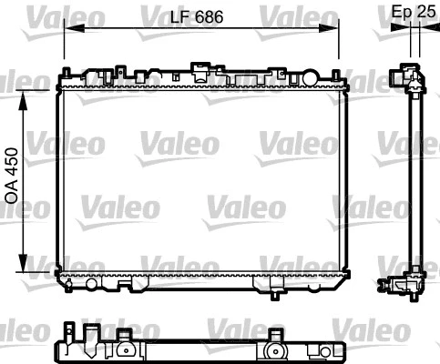 Radiator, engine cooling (735081)