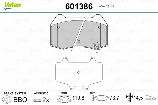 Brake Pad Set, disc brake