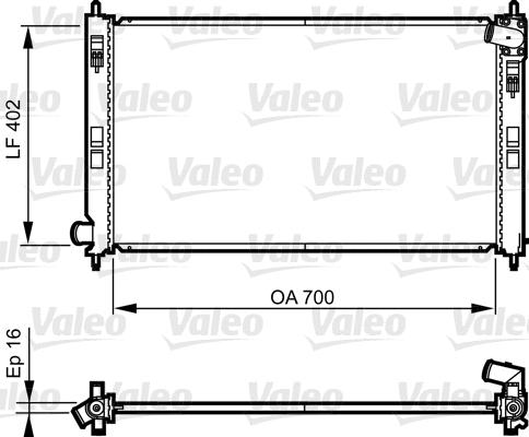 Radiator, engine cooling (735575)