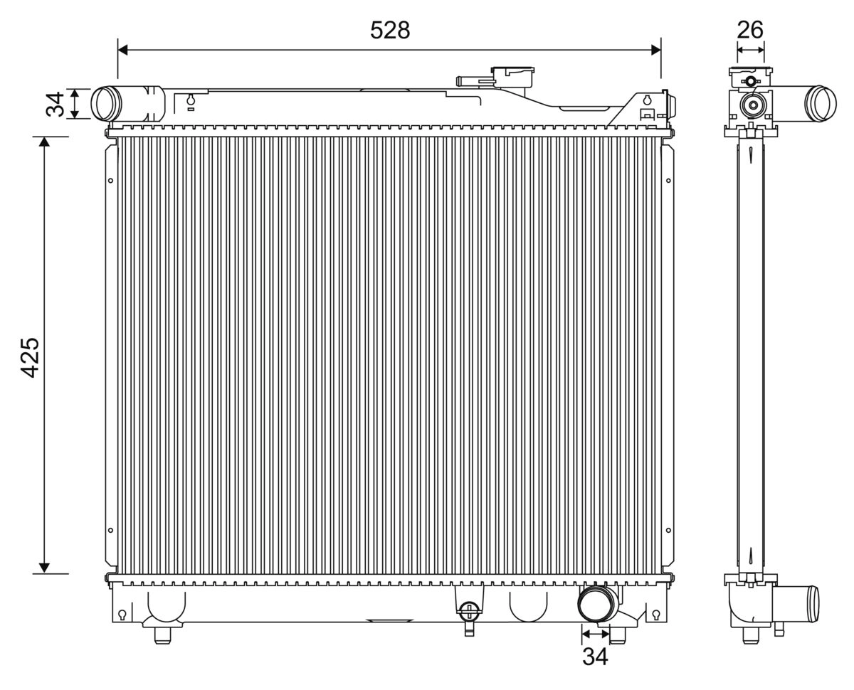 Radiator, engine cooling (701247)