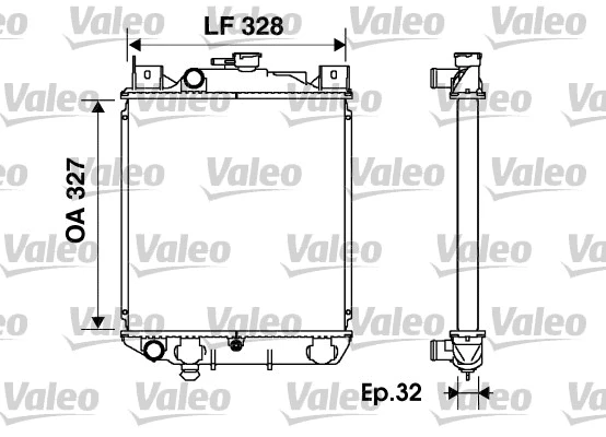 Radiator, engine cooling (734166)