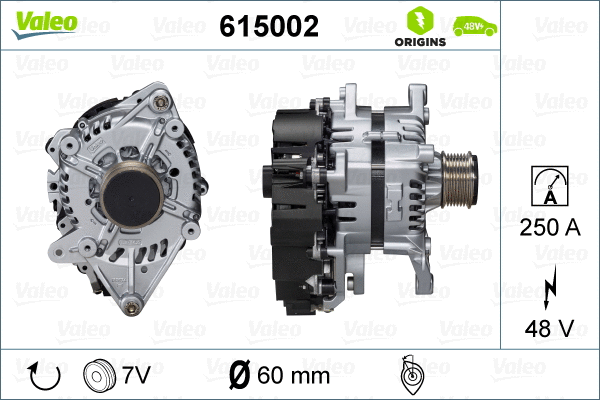 Alternator, starter