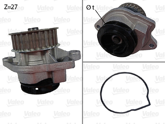 Water Pump, engine cooling (506577)