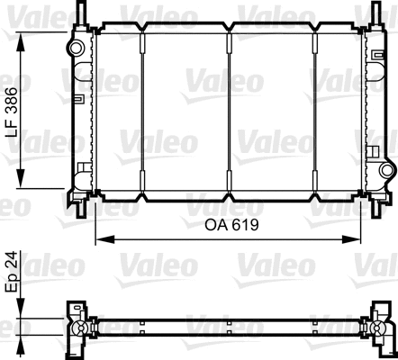 Radiator, engine cooling (731011)