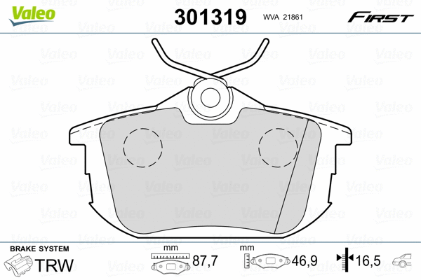 Brake Pad Set, disc brake