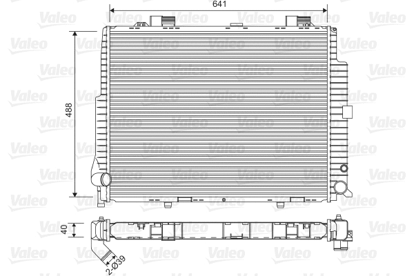 Radiator, engine cooling (734796)