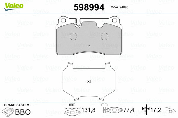 Brake Pad Set, disc brake