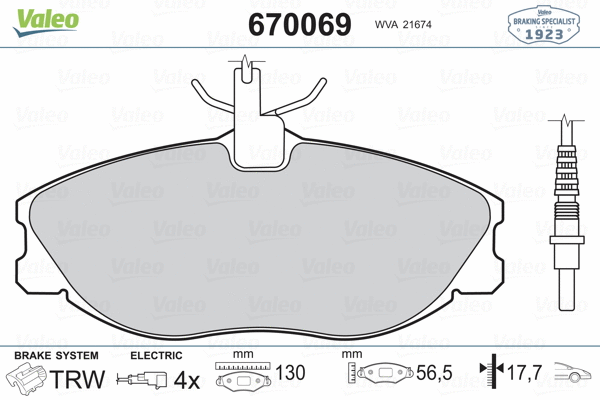 Brake Pad Set, disc brake
