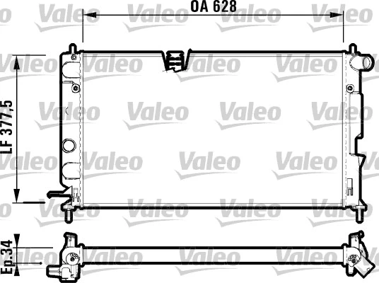 Radiator, engine cooling (732350)