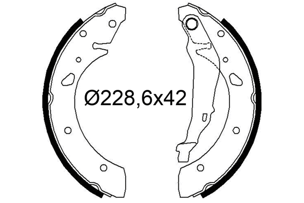 Brake Shoe Set (564307)