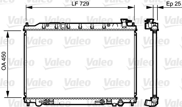 Radiator, engine cooling (735204)