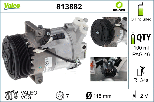 Compressor, air conditioning (813882)