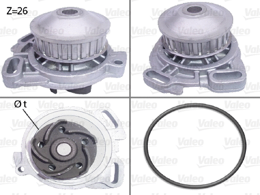 Water Pump, engine cooling (506190)