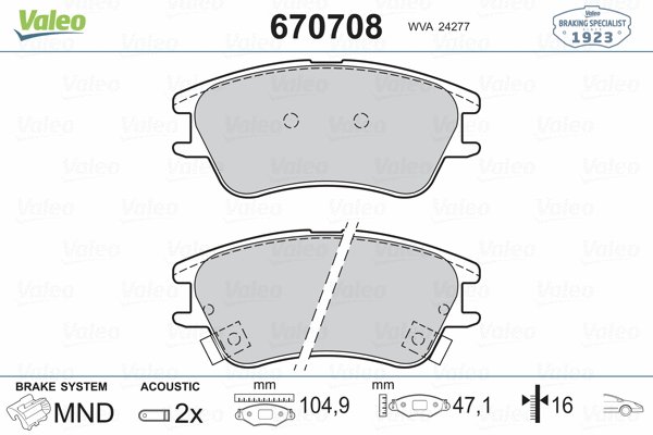Brake Pad Set, disc brake