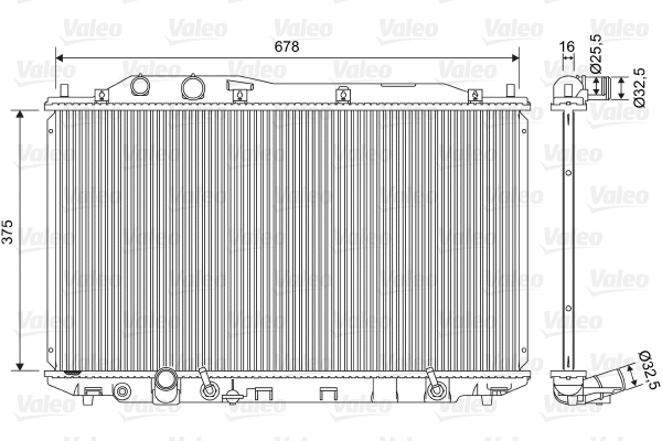 Radiator, engine cooling (701570)