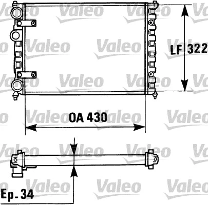 Radiator, engine cooling (730946)