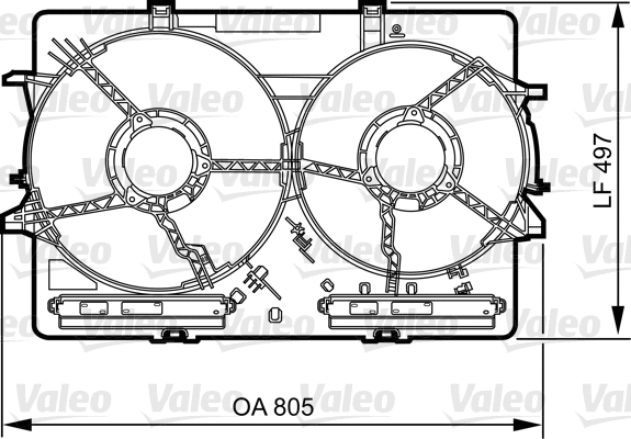 Support, radiator fan (820757)