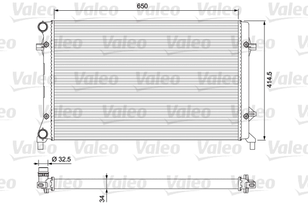 Radiator, engine cooling (234335)