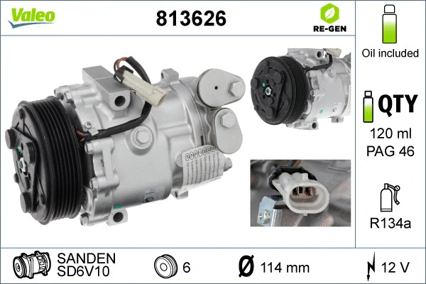 Compressor, air conditioning (813626)