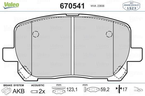 Brake Pad Set, disc brake