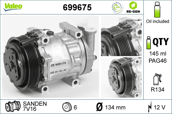 Compressor, air conditioning (699675)